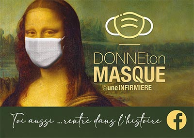 Donne ton masque à une infirmière